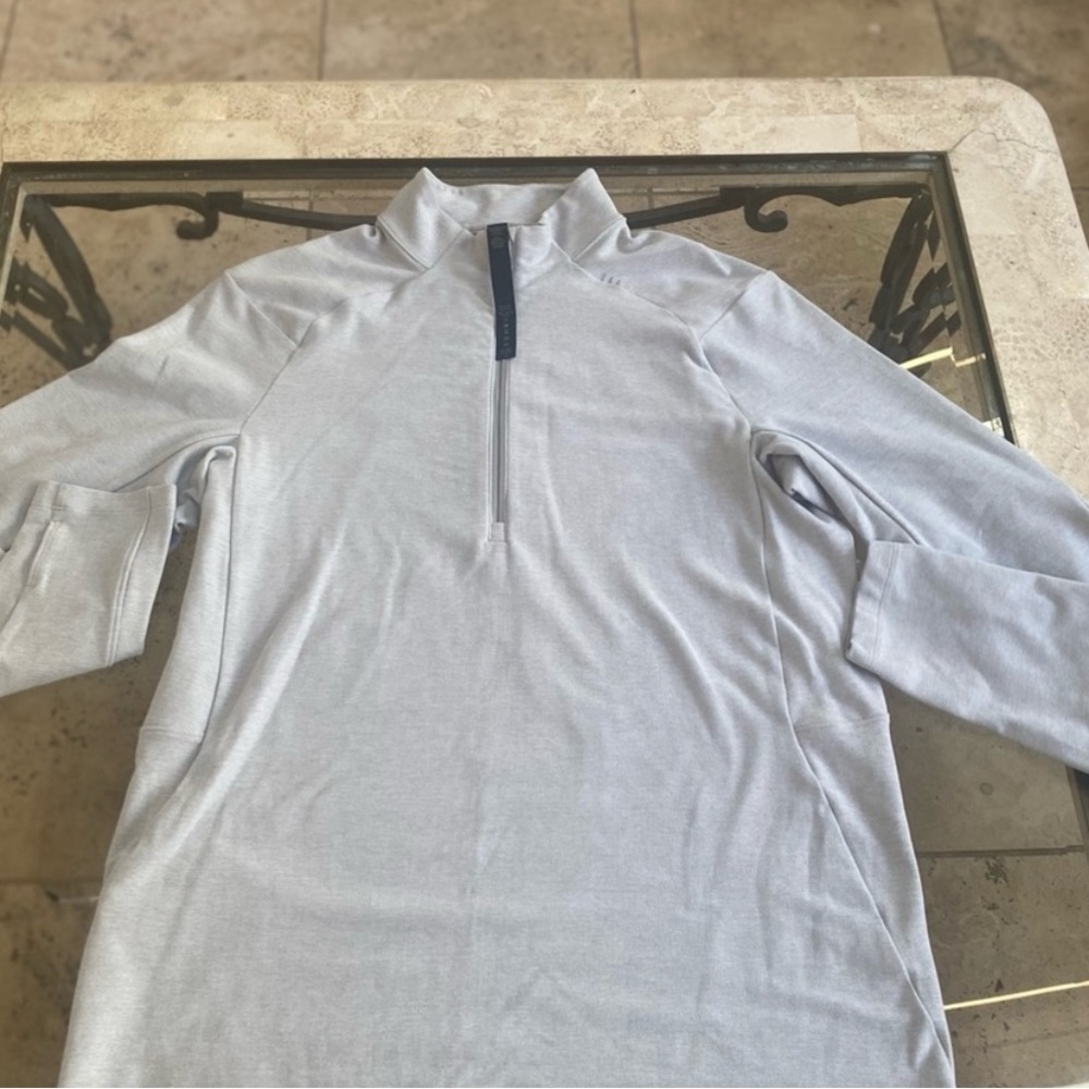 lululemon light grey quarter zip